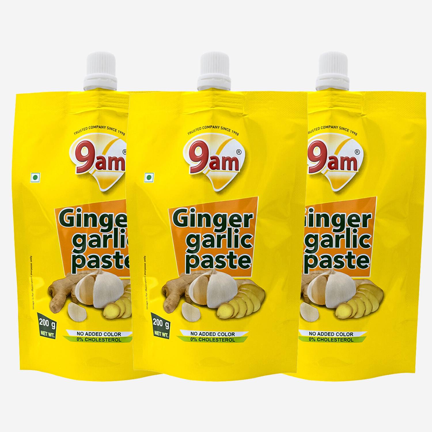 9am Ginger Garlic (Ready To Use Adrak Lahsun Paste)