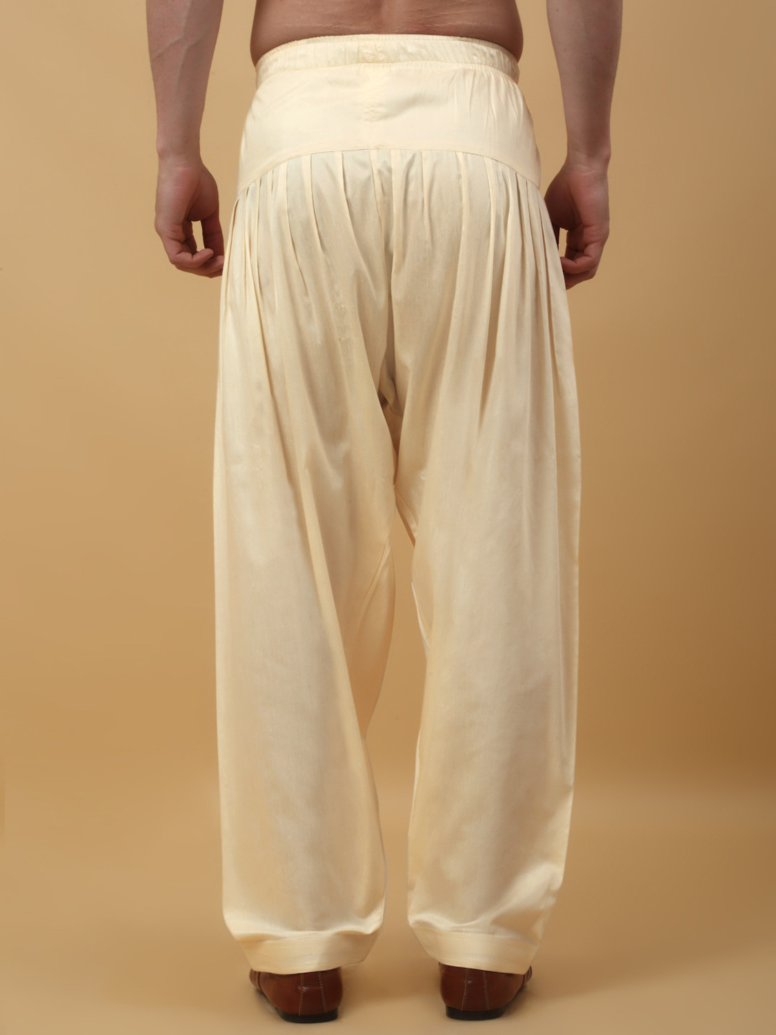 Image of kraft india Indi Silk Blend Solid Patiala