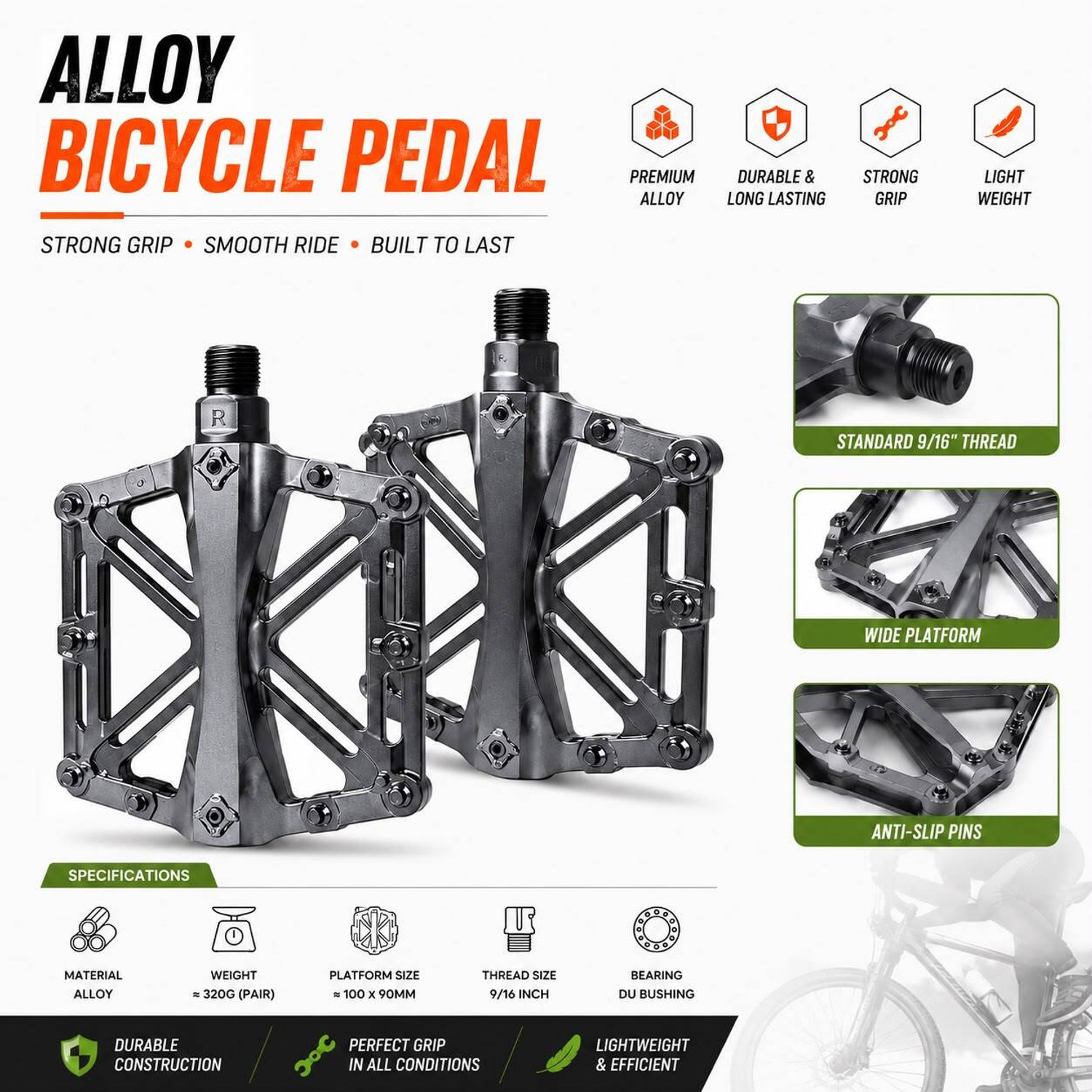 Image of ghg Flat Pedal Alloy of Alluminium Pedal