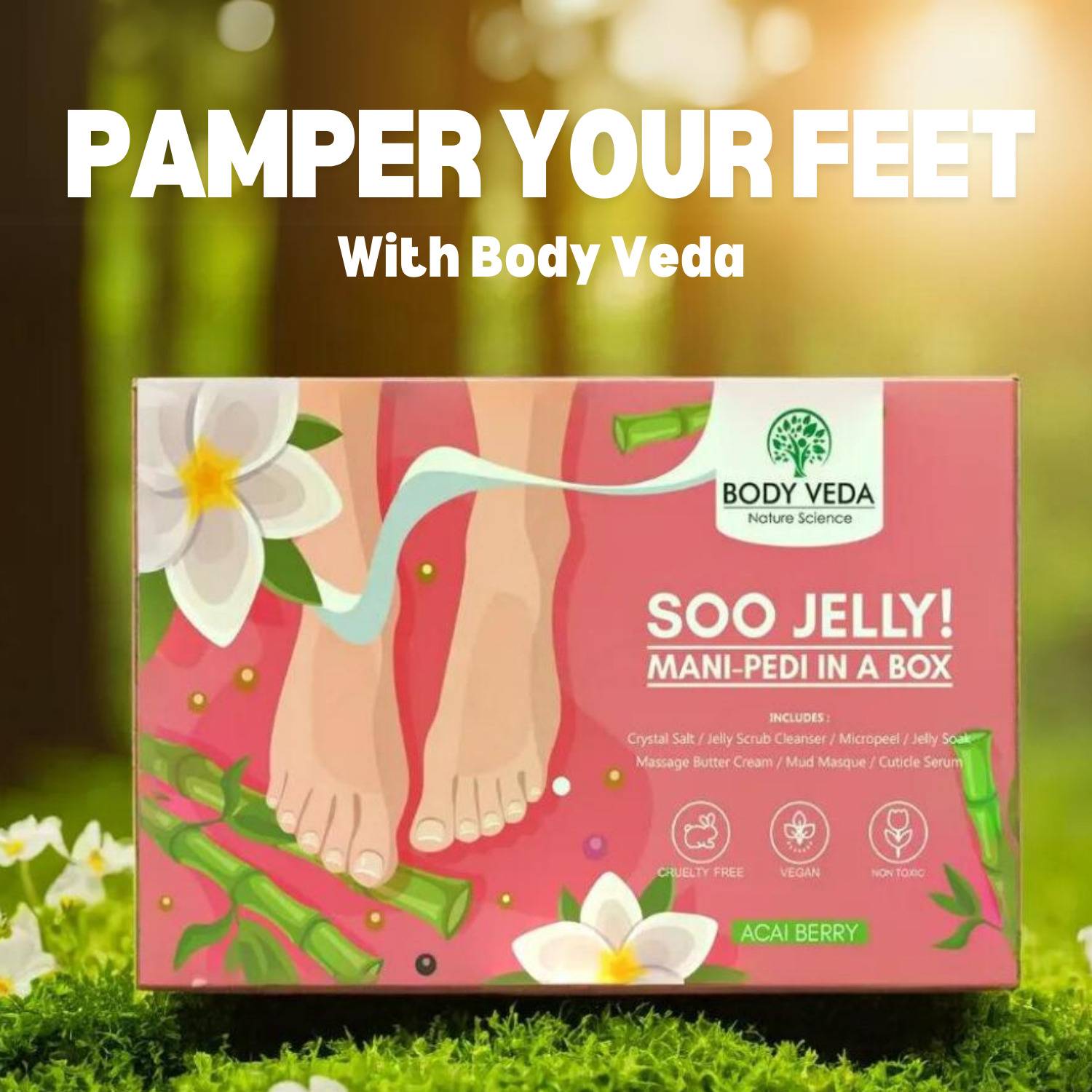 Body Veda Soo Jelly 7 Steps Pedicure Manicure Kit - Image 2