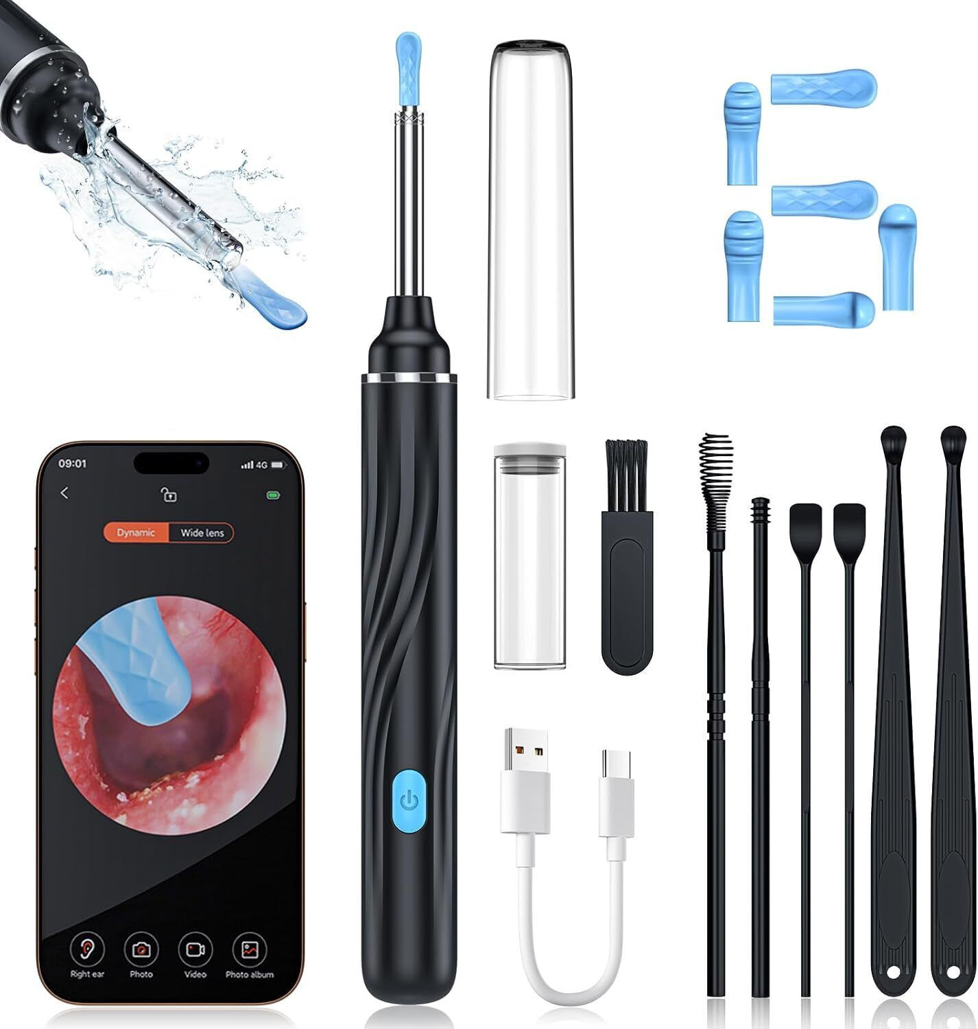 Image of Monycare Ear Wax Removal Tool Camera, Ear Cleaner with Camera, 1080P HD Camera