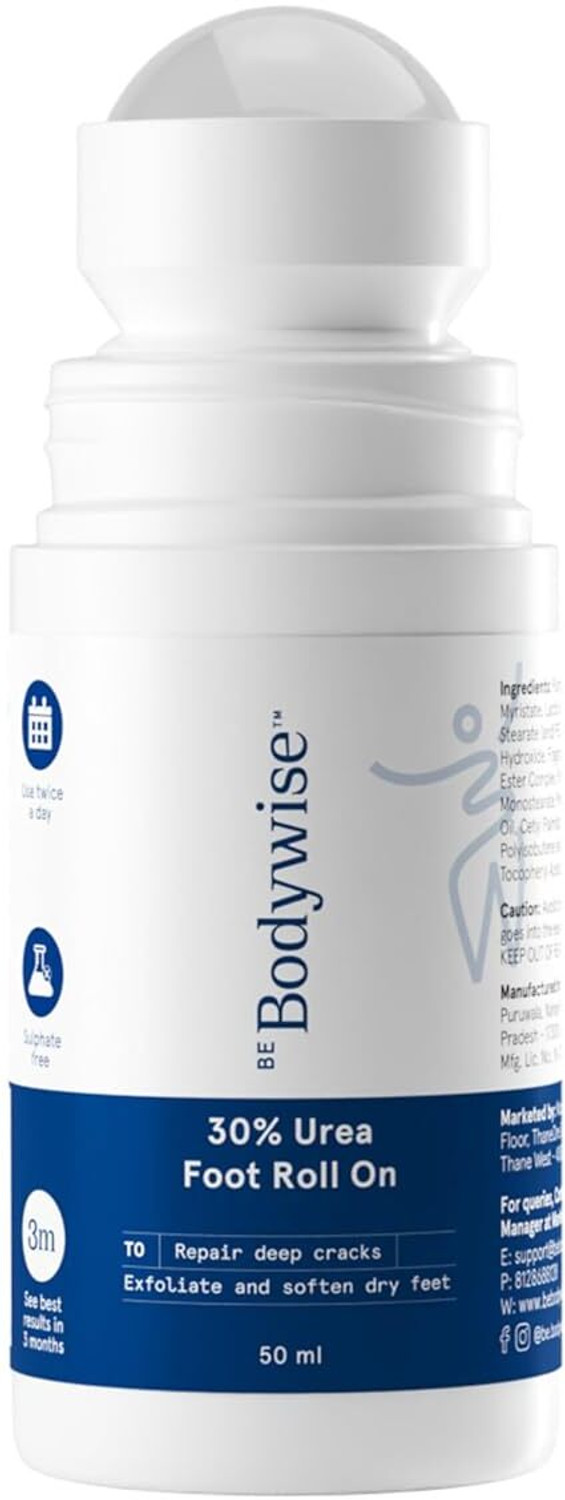 Image of Be Bodywise 30% Urea Foot Roll-On | For Dry & Cracked Heels
