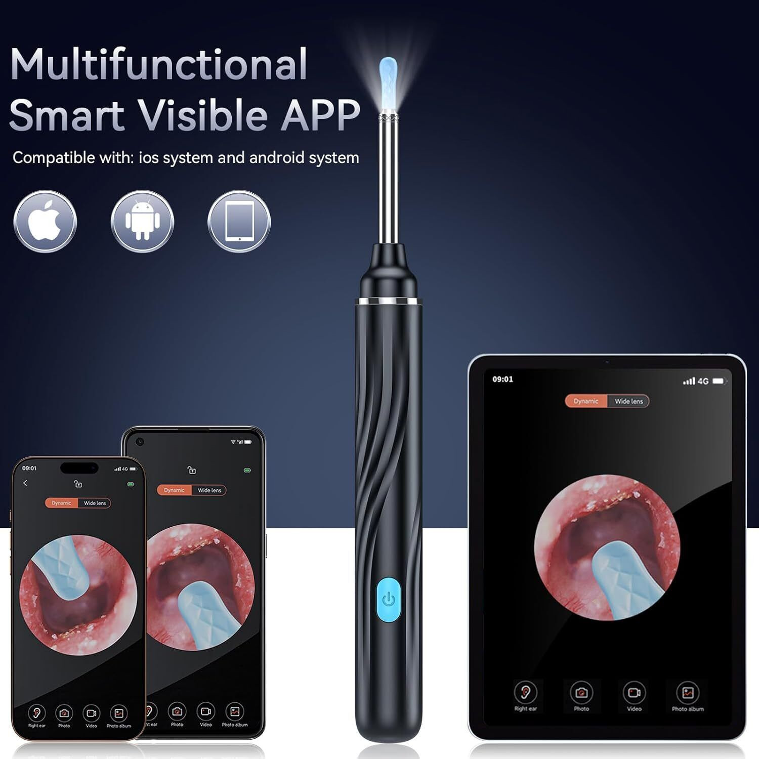 Image of Monycare Ear Wax Removal Tool Camera, Ear Cleaner with Camera, 1080P HD Camera
