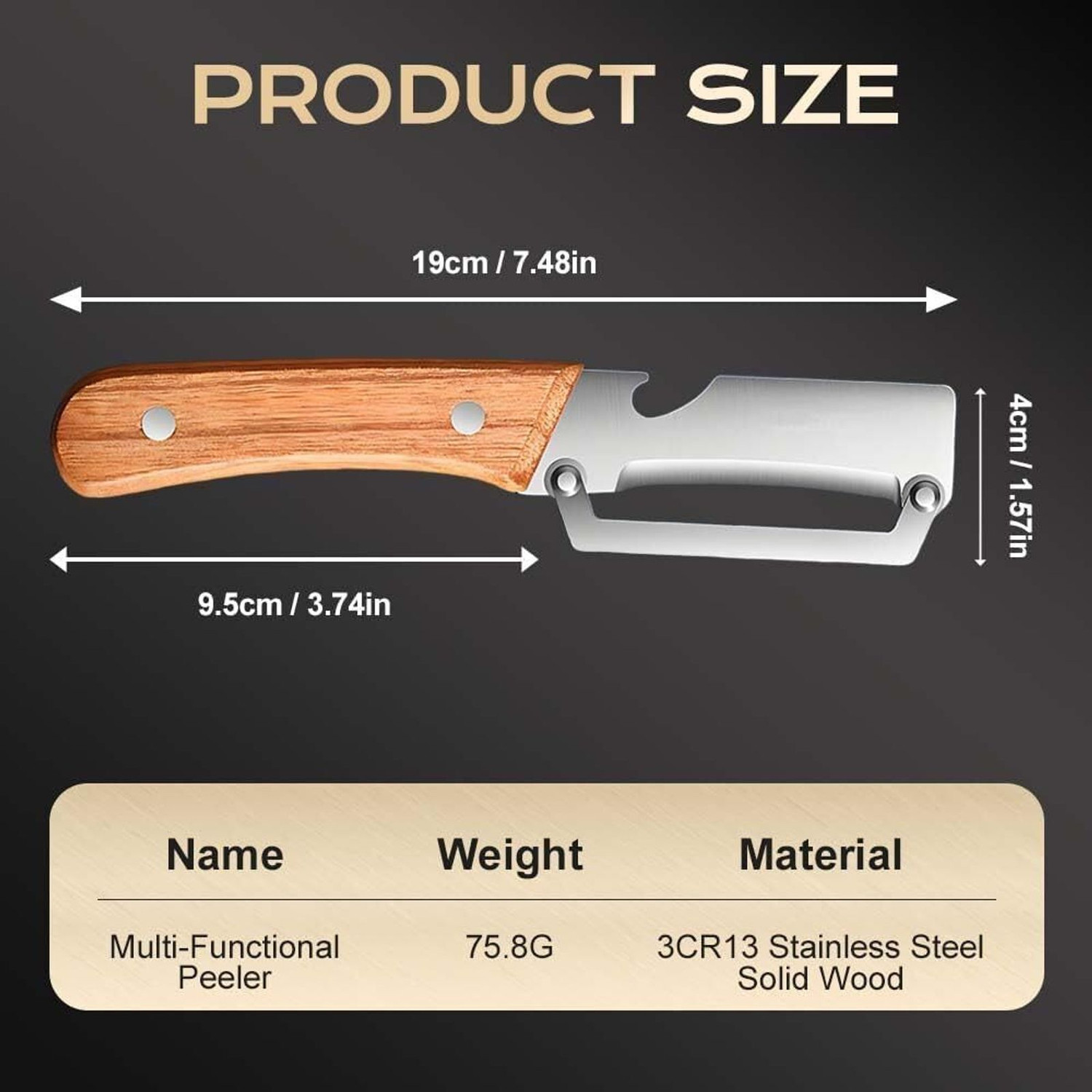 Image of ShopEra PIller + knife Y Shaped Peeler Set (Brown Pack of 2)