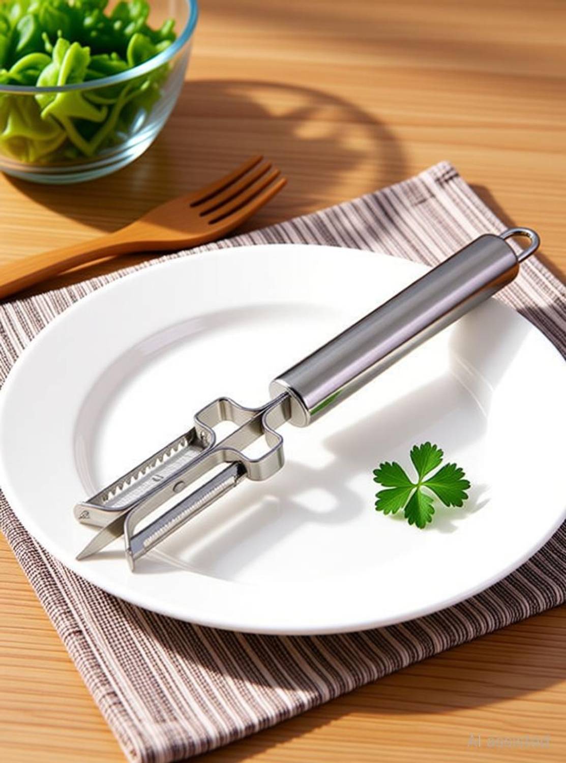 BALKRISHNA ENTERPRISE Stainless Steel 3-in-1 Multipurpose Vegetable Peeler with Sharp Blades Straight Peeler