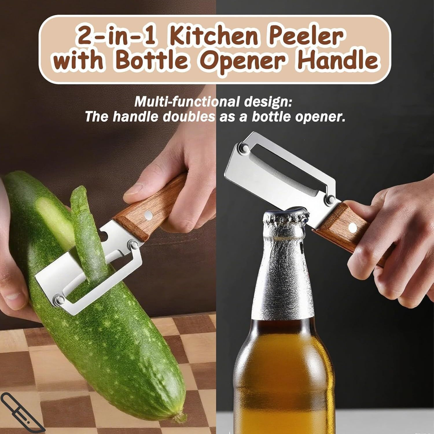 Image of GVJ TRDEARS Stainless Steel Vegetable Peeler & Slicer Straight Peeler
