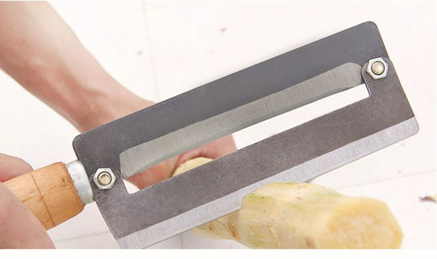 Image of Vrundavan Care Paring Fruit Pineapple Sugarcane Cane Cutter Kitchen Tool Straight Peeler