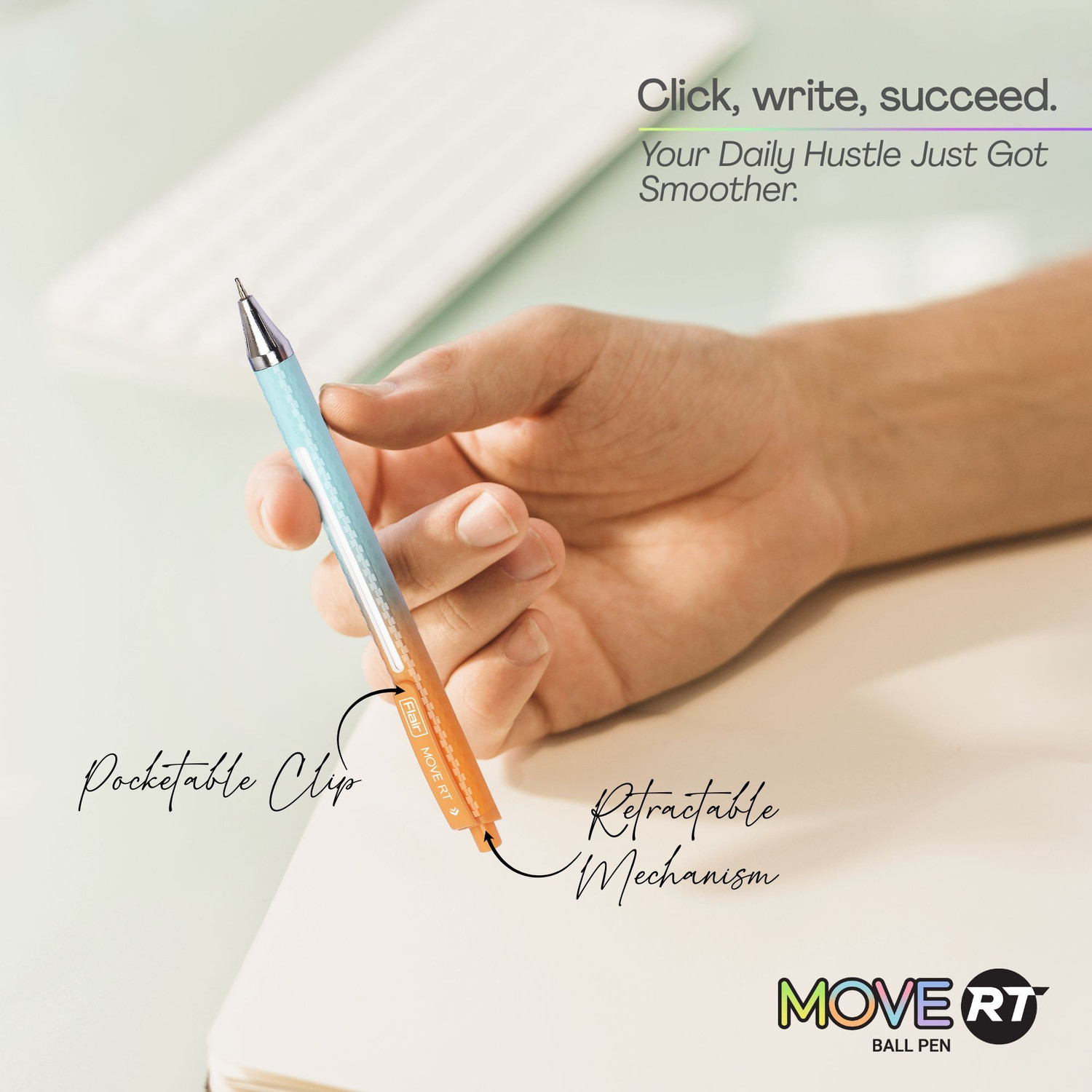 Image of FLAIR Move RT Ball Pen Pack of 25 Ball Pen