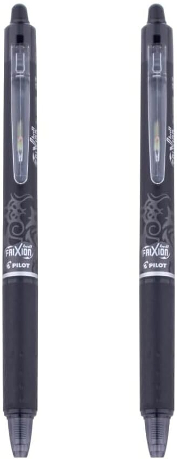 Image of PILOT Frixion Clicker 0.7mm Fine Point.Features a comfortable dimpled grip. Roller Ball Pen