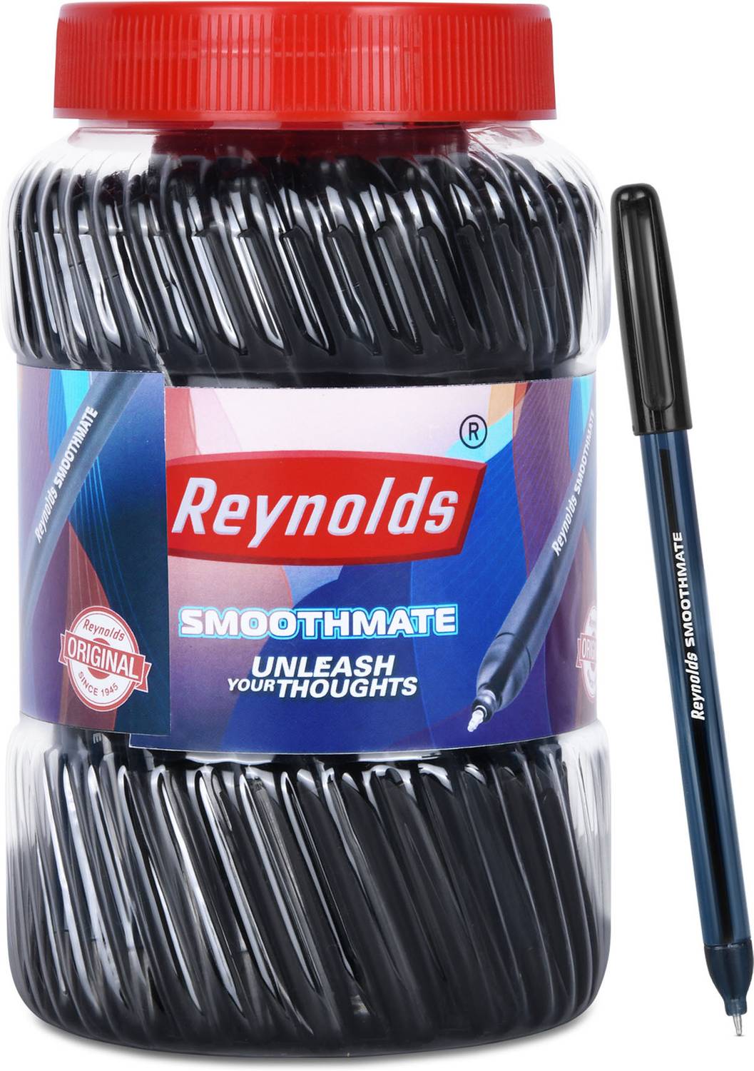 Reynolds Smoothmate Ball Pen Black Pack of 50 - Image 1