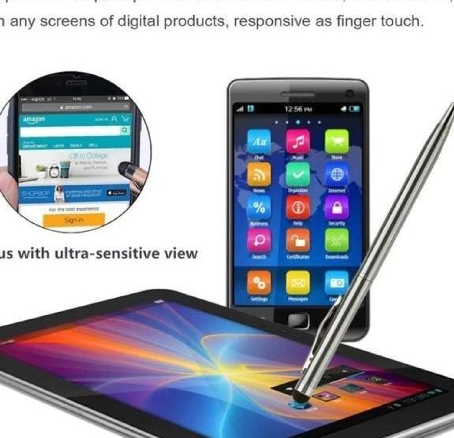 Image of RANJAN Slim,beautiful,2 in 1(pen with stylus for touch screen)Pack of 2,for girls, gift Ball Pen