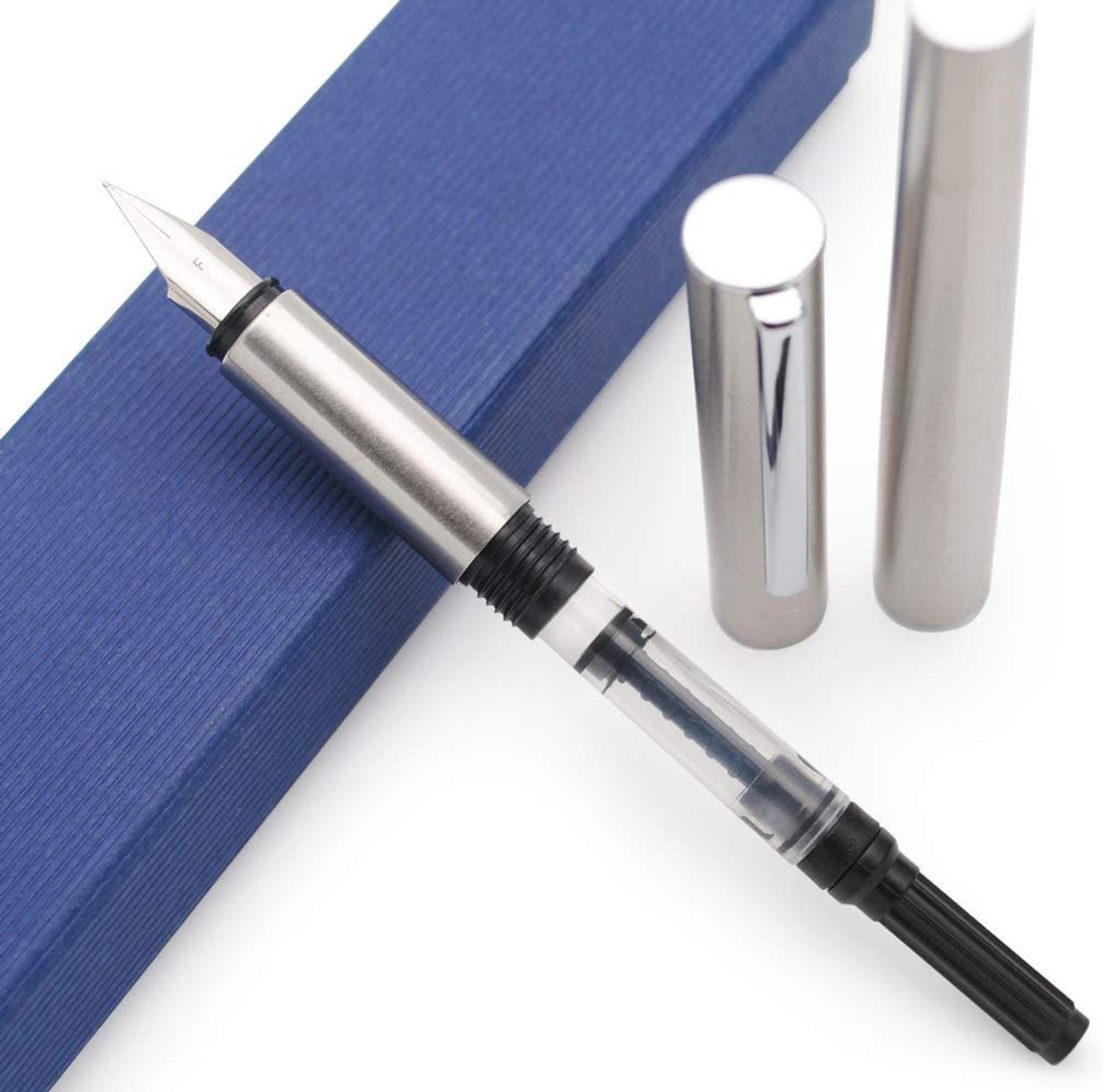 Image of Schmidt Jinhao 35 Series Stainless Steel Extra Fine Nib Fountain Pen Fountain Pen