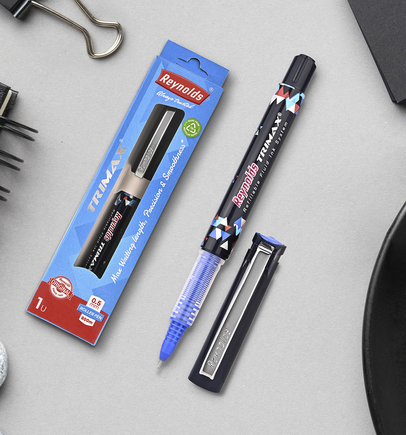 Image of Reynolds Trimax Roller Ball Pen