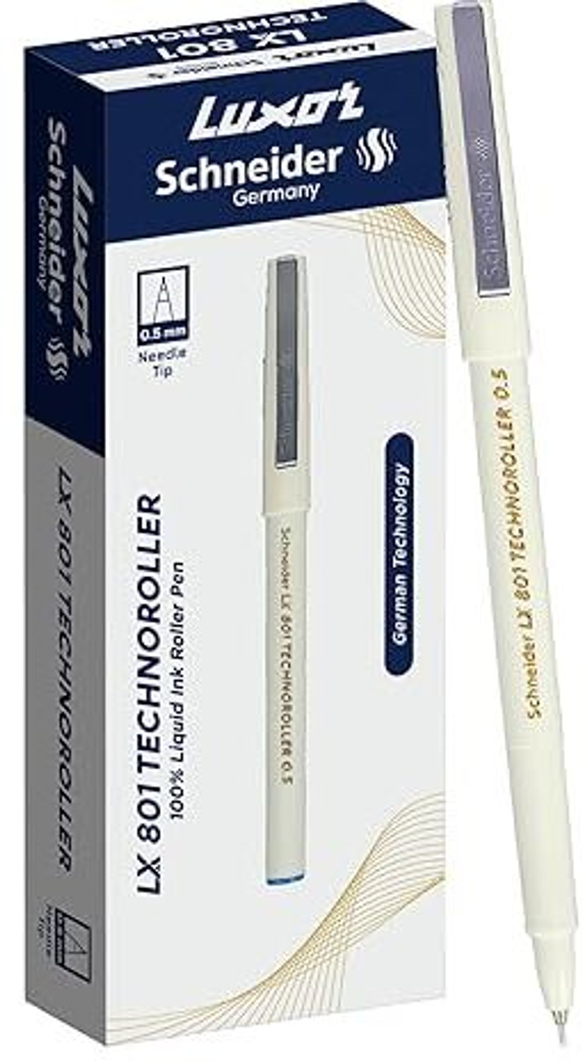 Image of Luxor Schneider LX 801 Technoroller | 0.5 mm Tip | German Technology | Roller Ball Pen