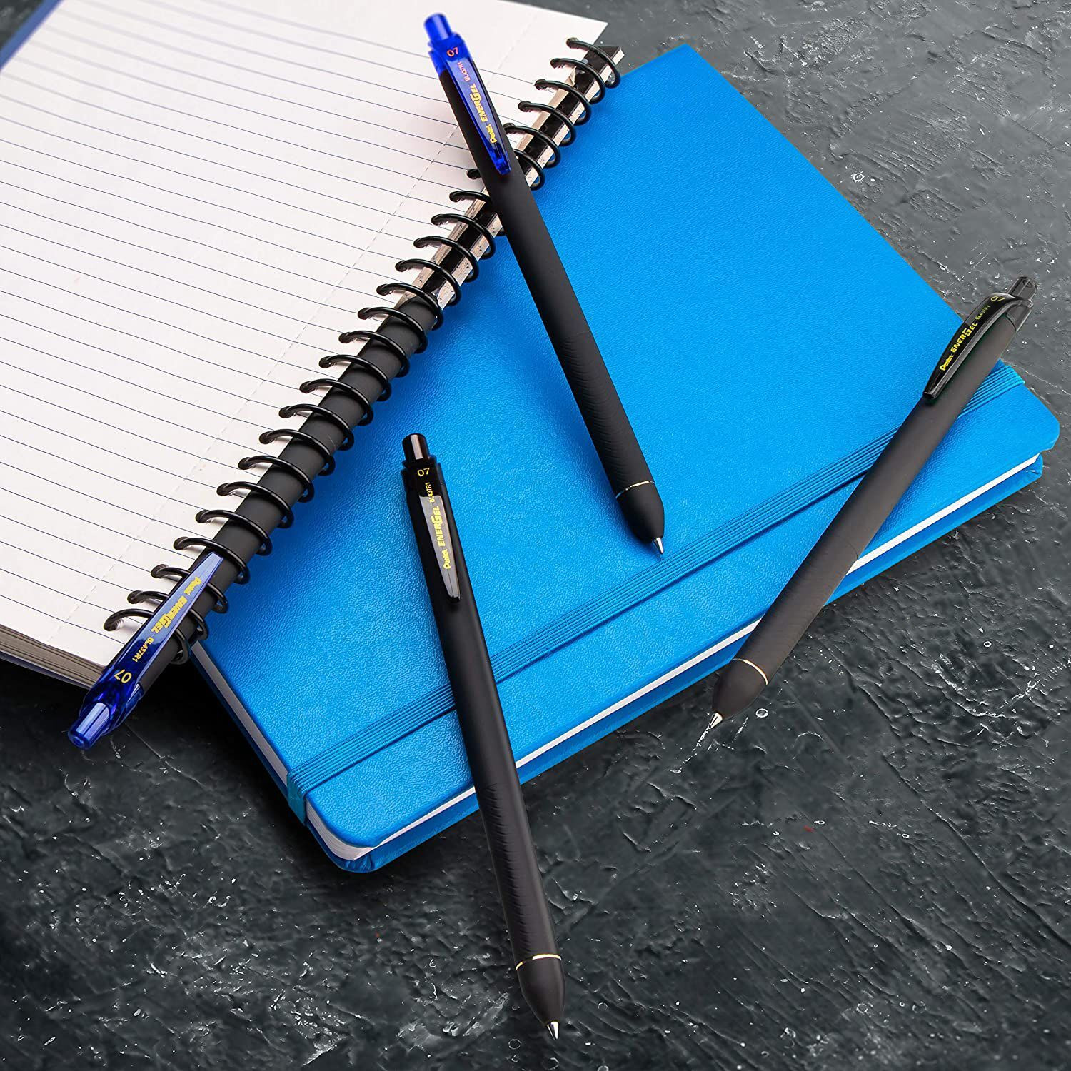 Image of PENTEL EnerGel 0.7mm Click RollerGel Pen | Textured Grip With Retractable Mechanism Gel Pen
