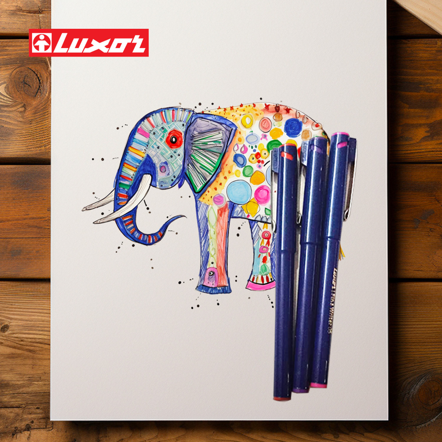 Image of LUXOR Finewriter 05 Assorted Colors Fineliner Pen