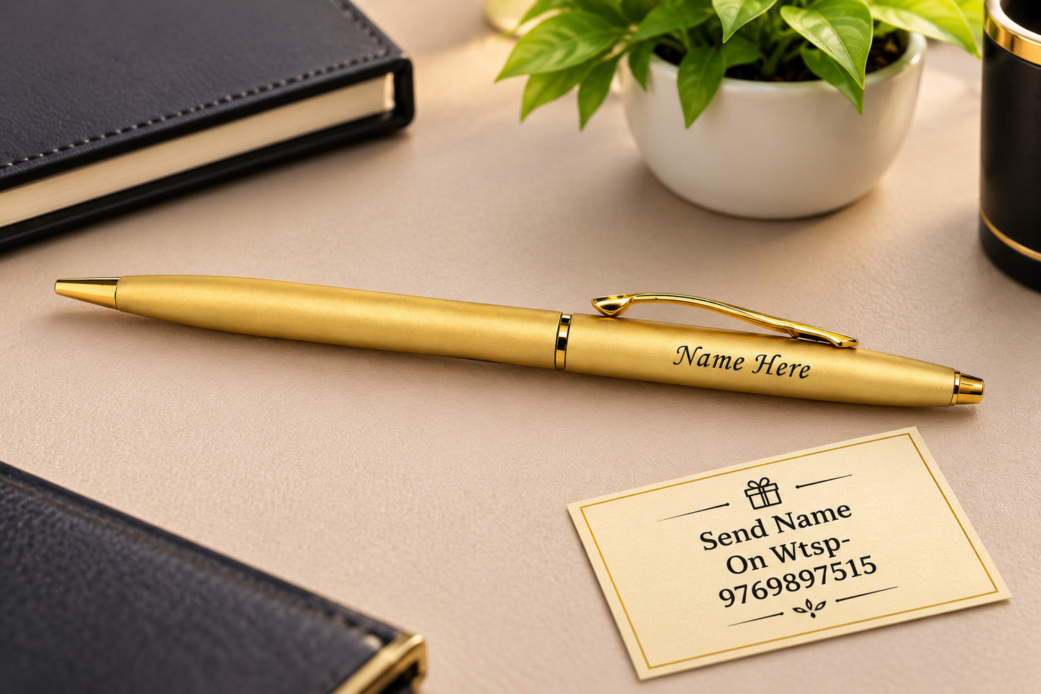 Image of Mizi Craft Ultra Slim Light Weight Gold Plated Premium Ball Pen