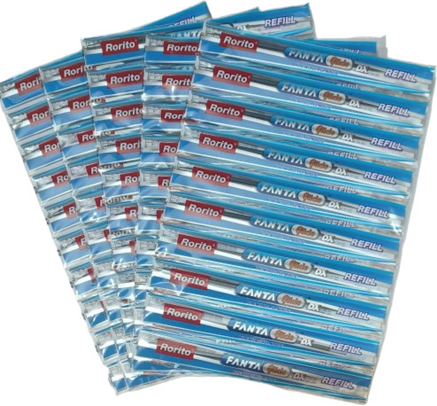 Rorito Fantaglide DX Blue Pen – Pack of 10 Pens + 20 Blue Refills
