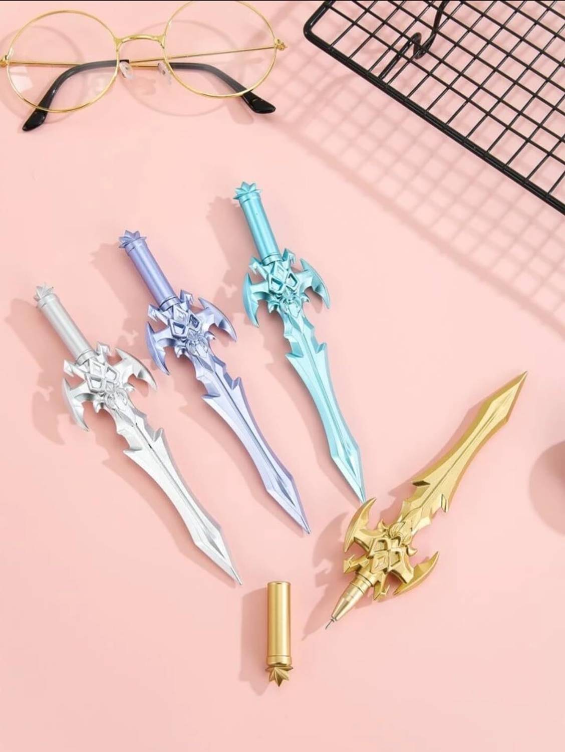 RINGHAS Fancy Warrior Sword Gel Pen (Pack of 4) - Image 3