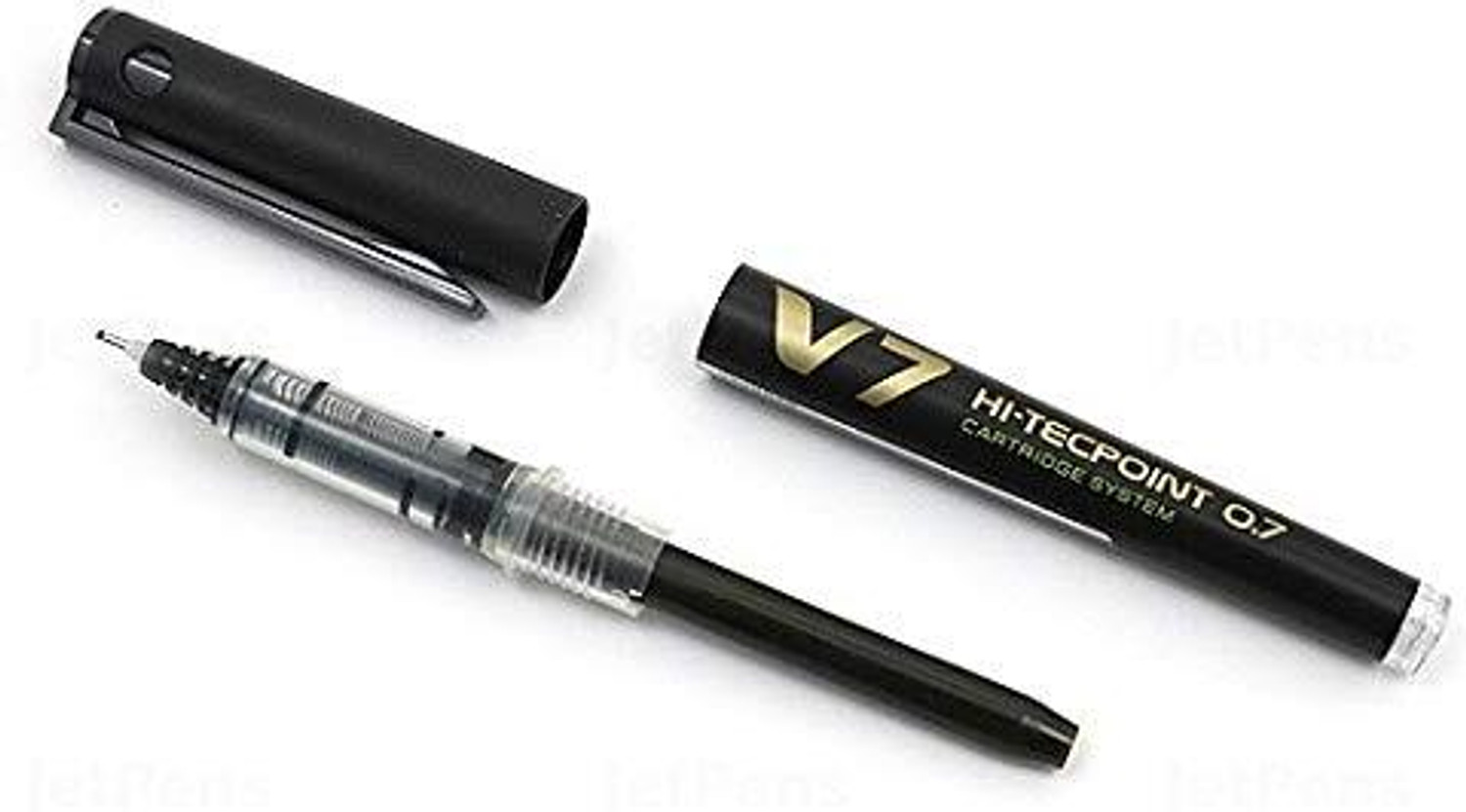 Image of PILOT V7 Hi-Tecpoint Cartridge System Rollerball Pen Medium Point,4BL+2BK W Cartdige Ink Cartridge