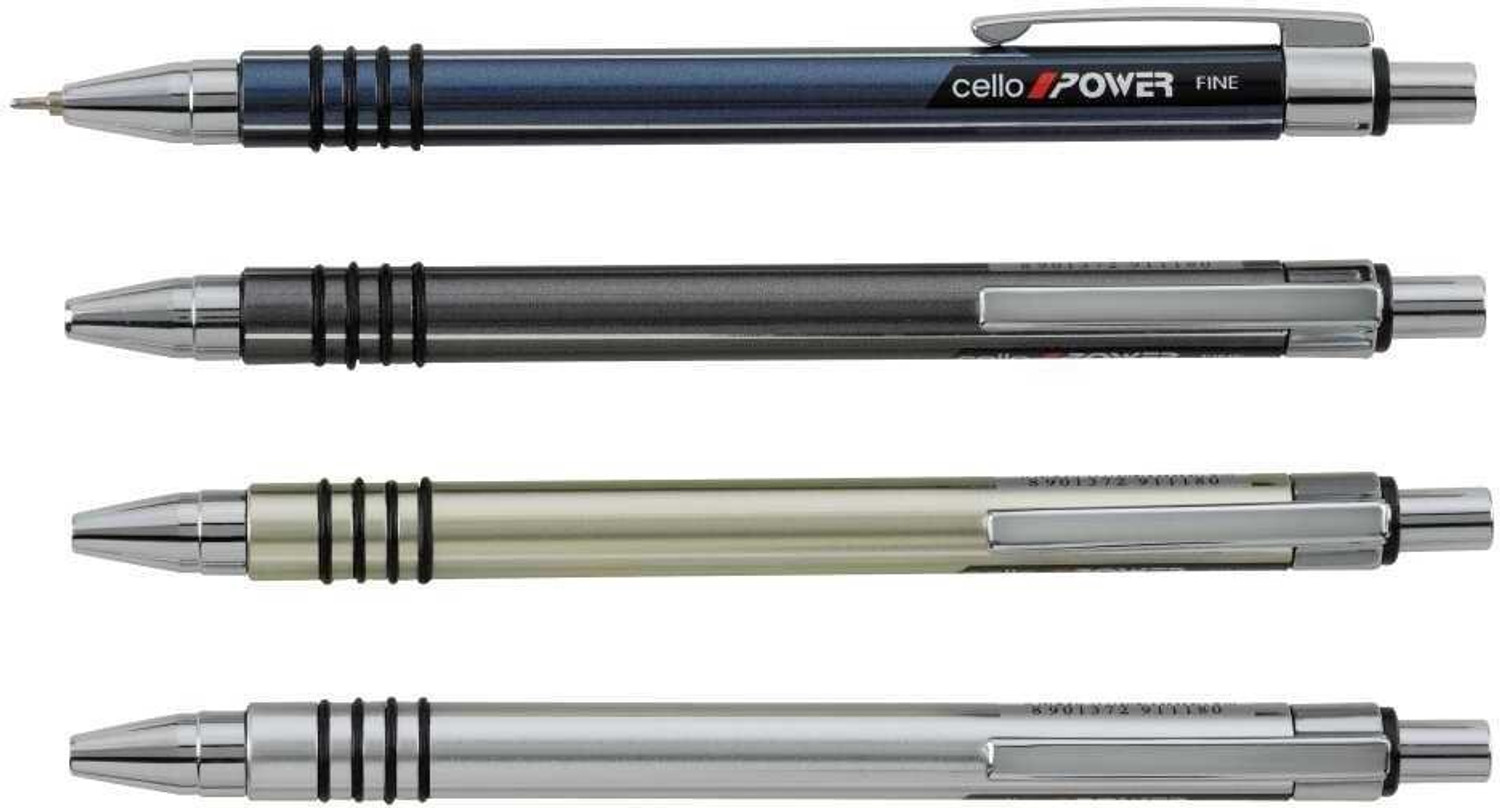 Image of Cello Power Pocket Ball Pen (Pack of 10, Ink Color - Blue)