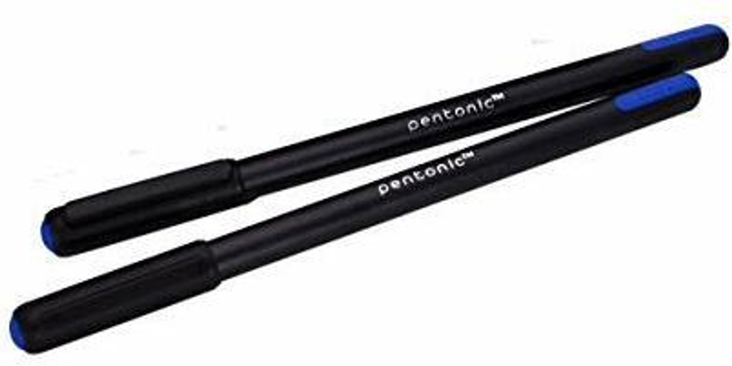 Image of Pentonic 0.7 mm Ball Point Pen | Black Matte Finish Body, Smudge Free Writing Ball Pen