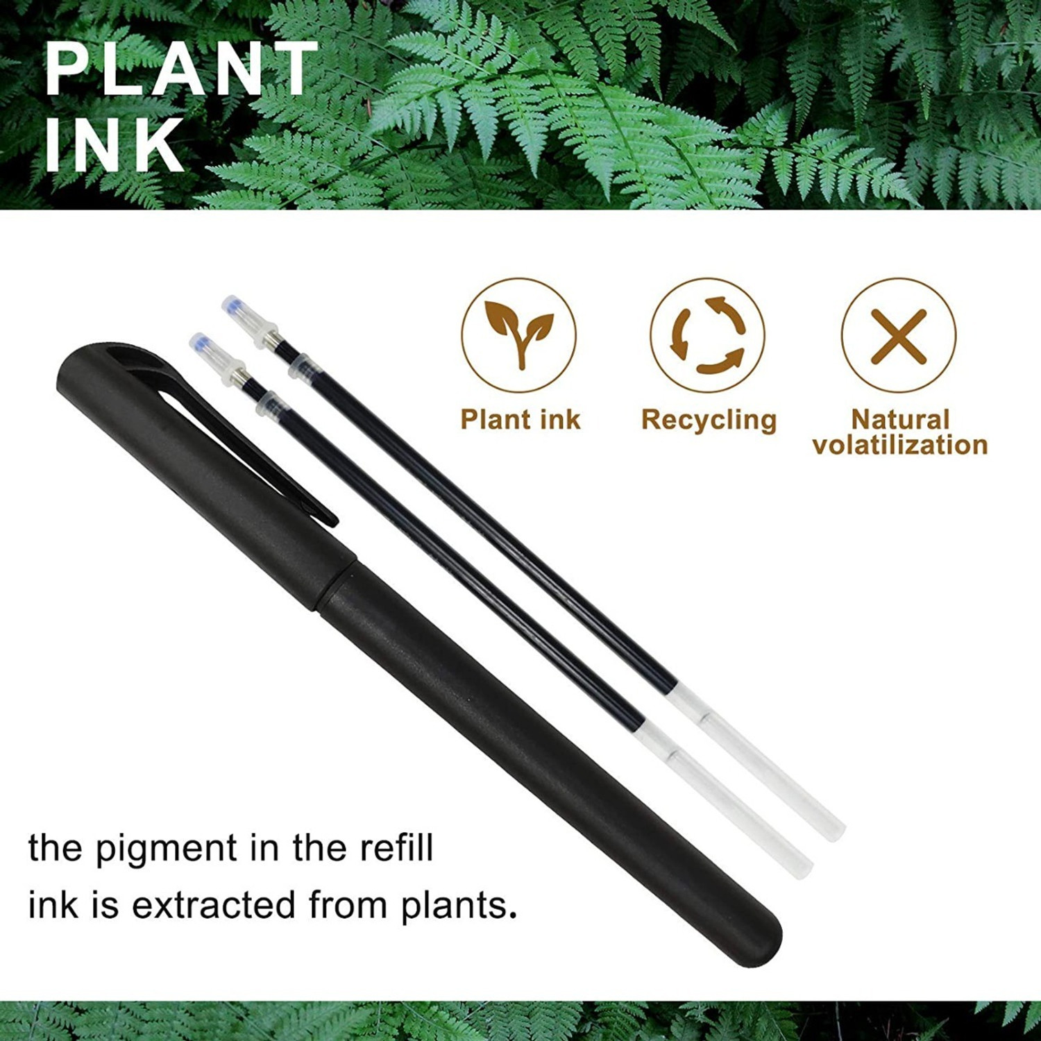 Image of ZRIYOS Magic Pens & Refills for Reusable Pen of Invisible Ink,Writing Pen Grip Refill (Pack of 24, Ink Color - White)