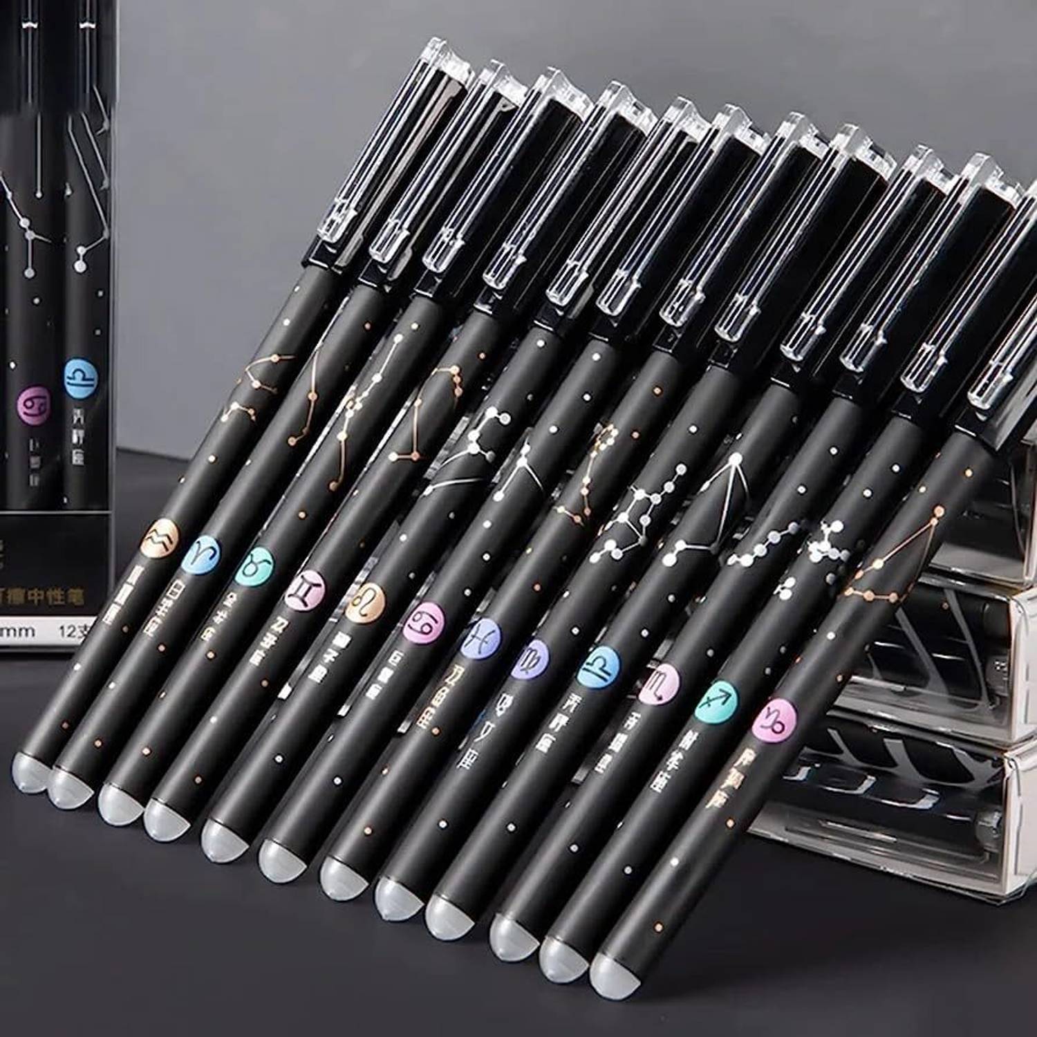 BREEPREE Erasable Pen Star Zodiac 0.5mm, 12 Pack - Image 1
