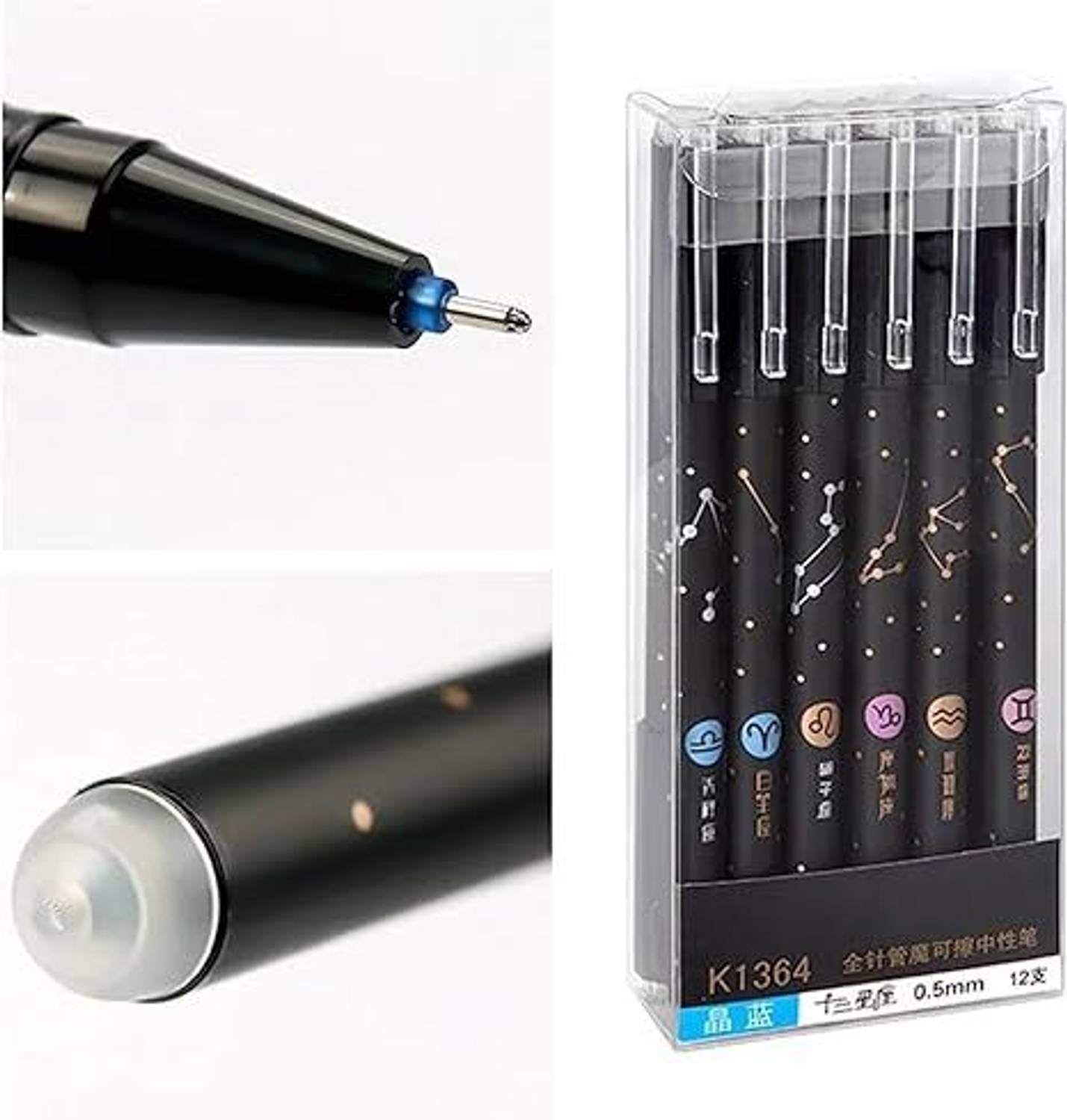 ALPHINE Erasable Pen with Magic Wipe Eraser Gel Pen