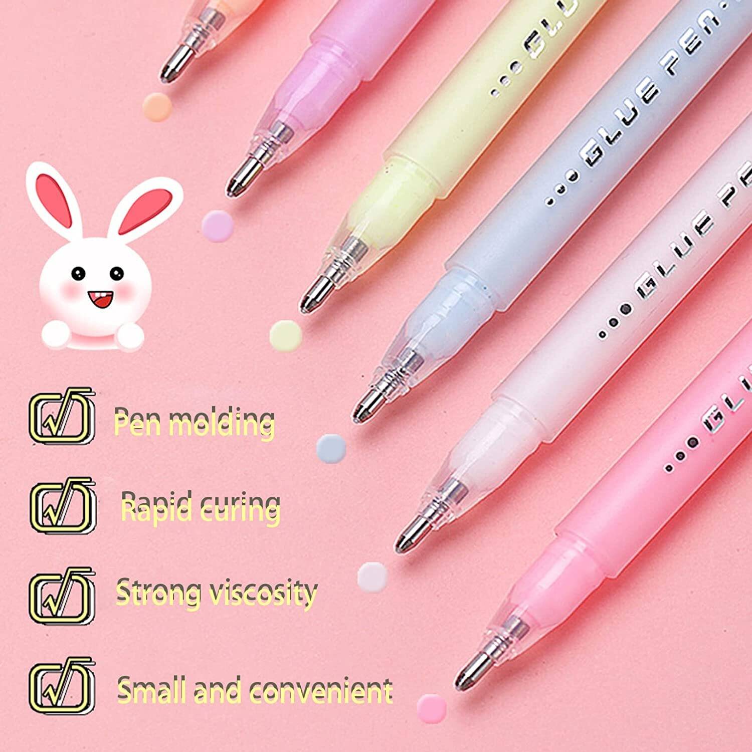 canoff Quick Dry Glue Pen for Papercrafts, Handmade DIY Foil-Stamping Stationery Set