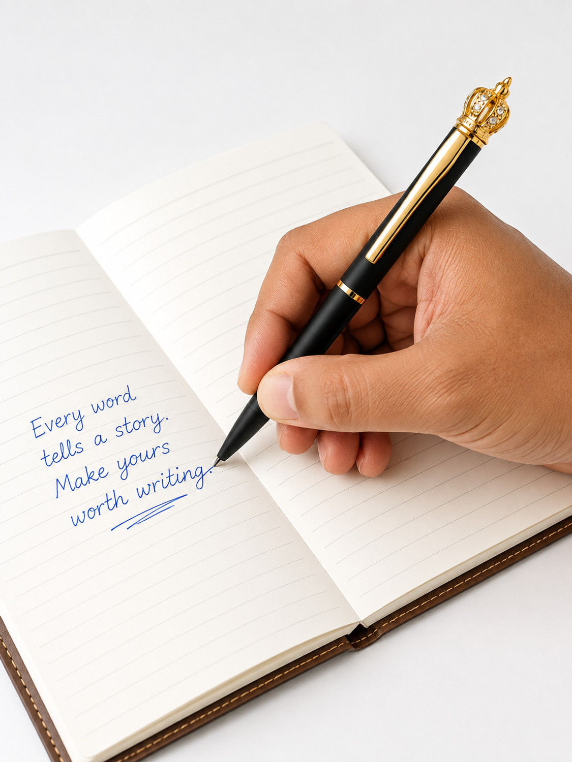 Image of Lemme Crown Premium Metal Pen | Smooth Writing |Office, Business & Gifting Ball Pen
