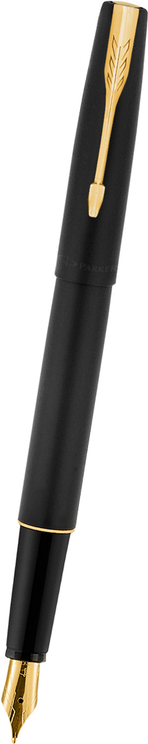 Image of PARKER Frontier Matte Black Gold Trim | Fountain Pen
