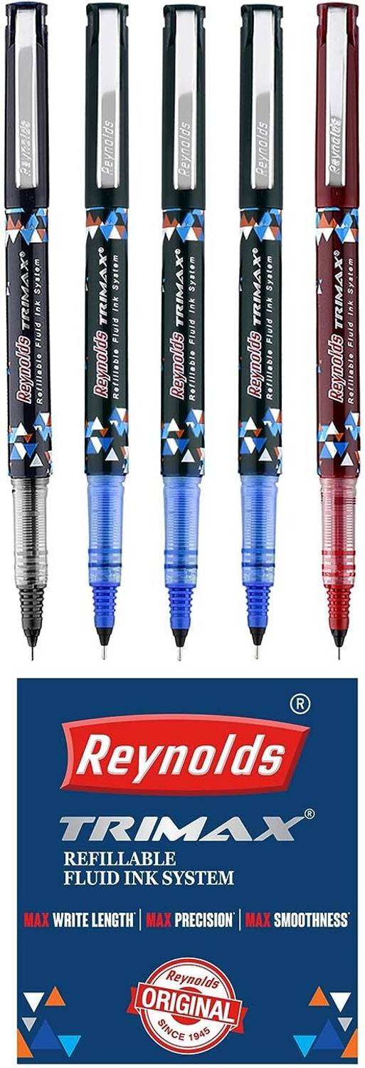 Reynolds Trimax Roller Ball Pen Rs. 153 - Flipkart