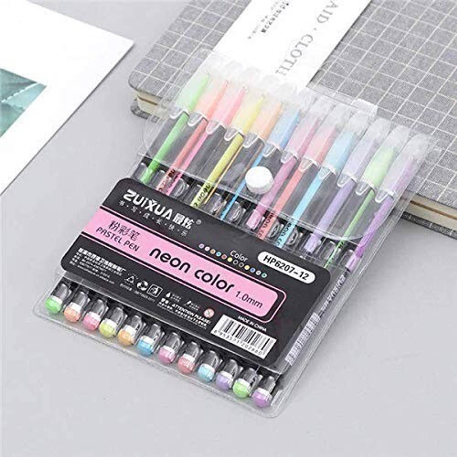 Adoere 12Pcs Glitter Gel Pens Art Marker Adult Coloring Books Bullet Journal Crafting Gel Pen