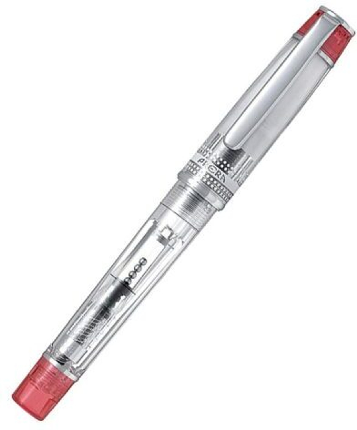 Image of PILOT Prera Tinted Red Fountain Pen - Medium Nib Fountain Pen
