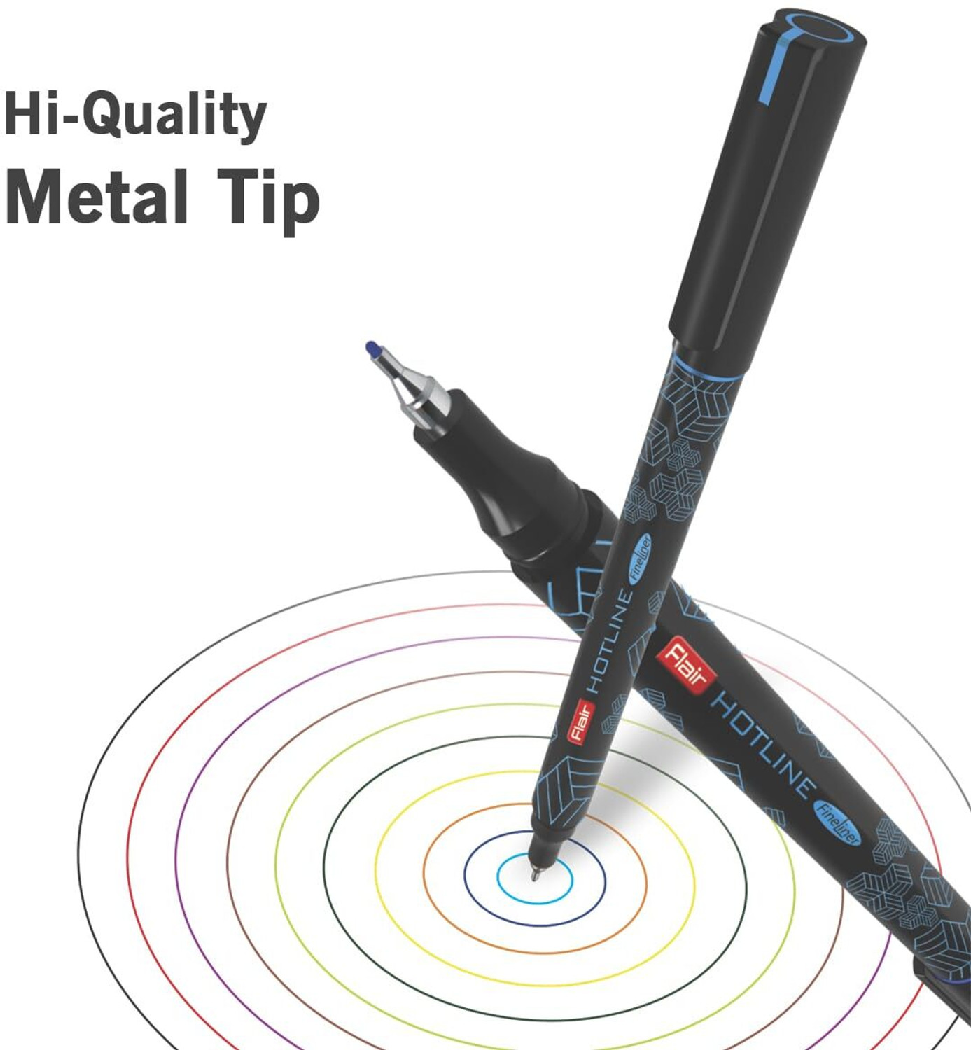 Image of FLAIR Hotline Fineliner Metal Tip Pen Tip Size 0.7 to 1 mm Ball Pen
