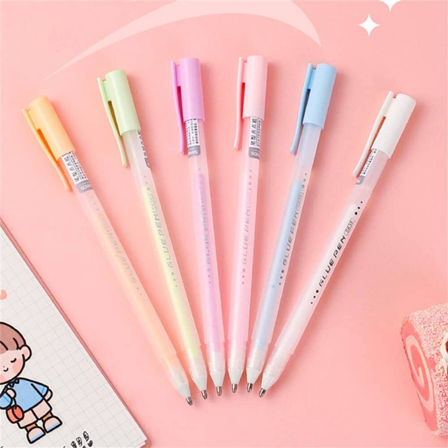 canoff Quick Dry Glue Pen for Papercrafts, Handmade DIY Foil-Stamping Stationery Set