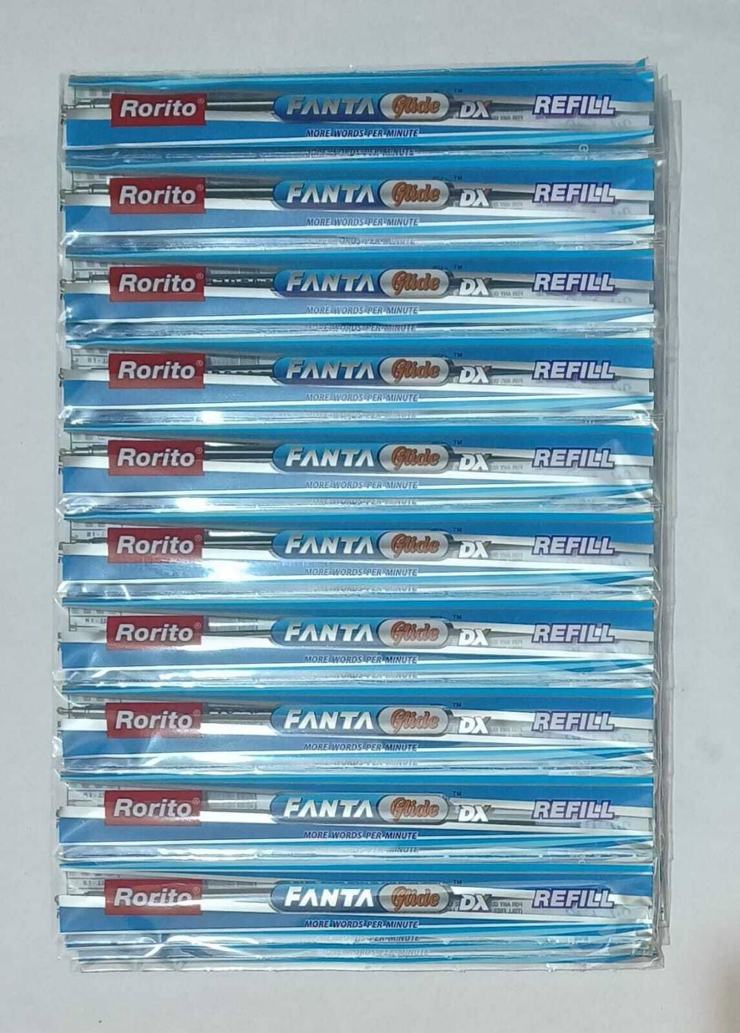 Rorito Fantaglide DX Blue Refills, Pack of 50 Fitted All Fanta