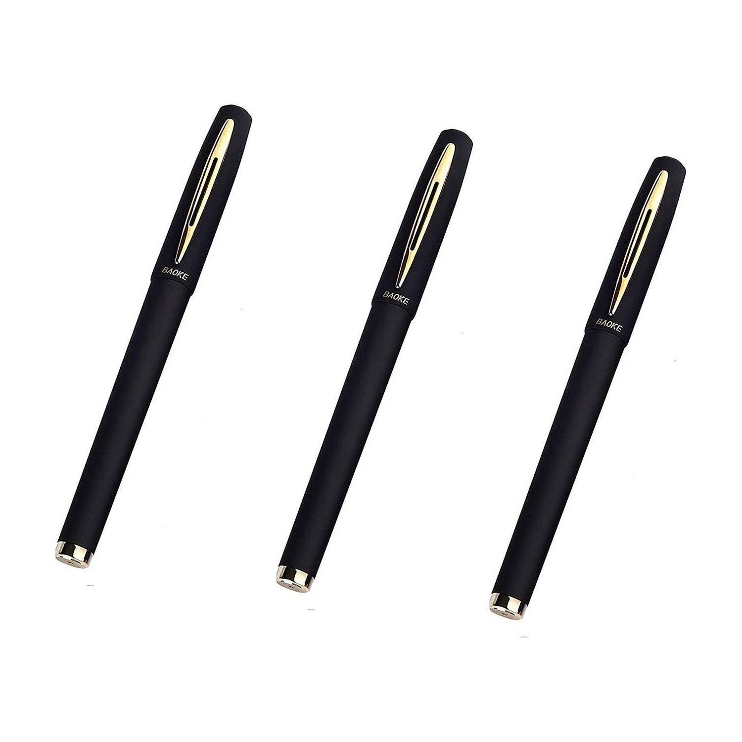 Baoke Black 1mm Gel Pen Matte Body Design Gel Pen