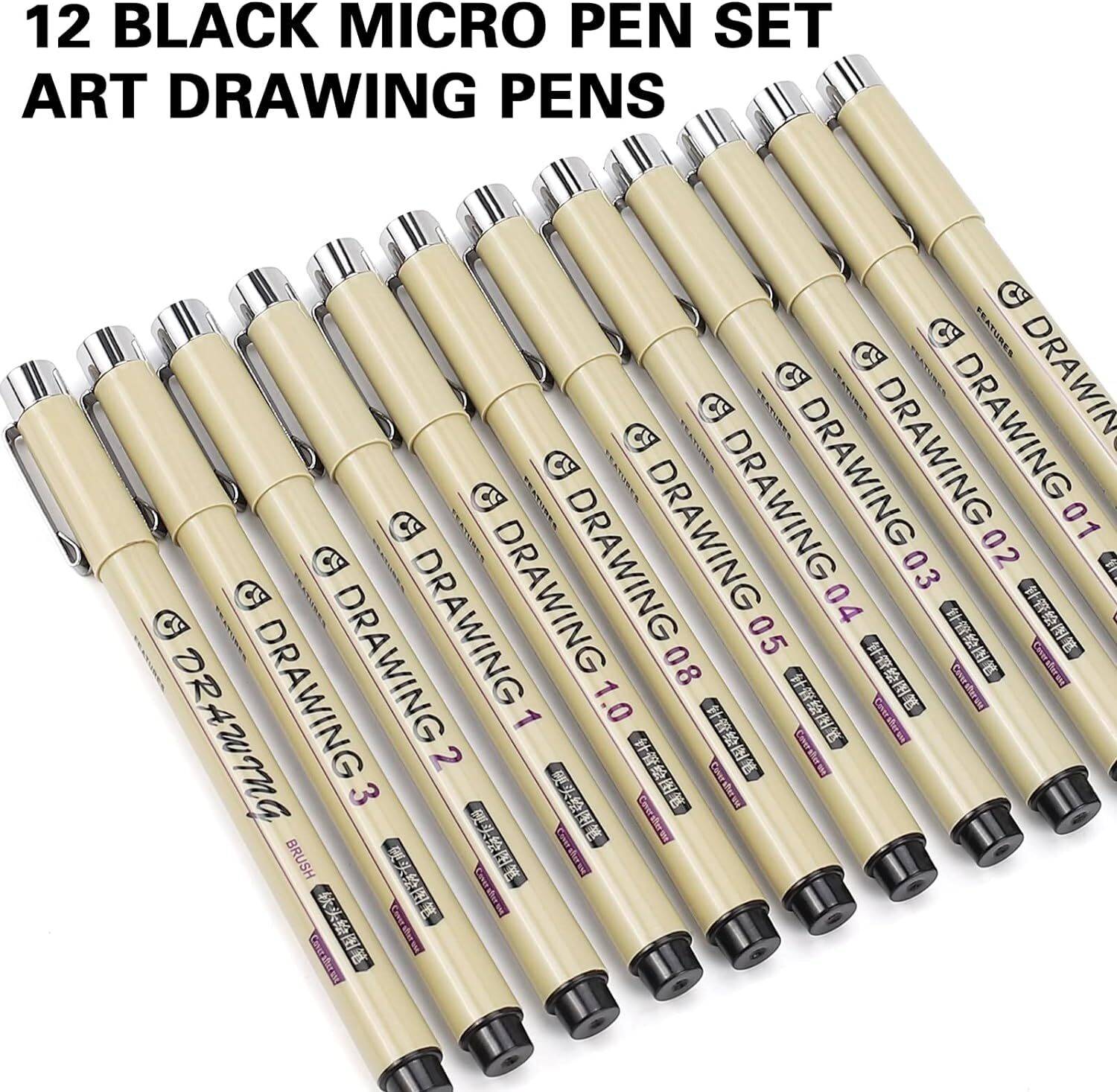 Dwiti Enterprise Solid Body Fineliner Pen Pack of 12 - Image 4