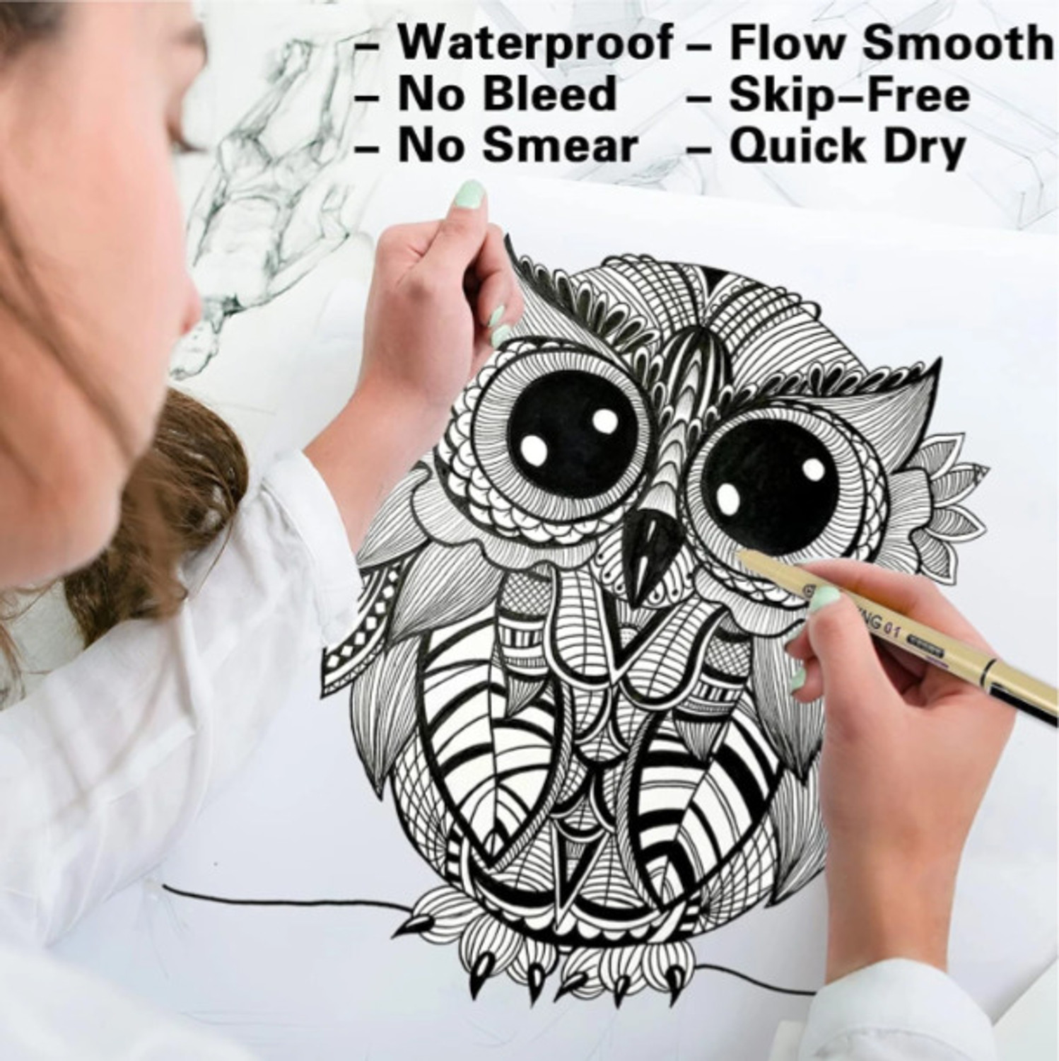 Image of hiyon Solid Body Type Fineliner Pen