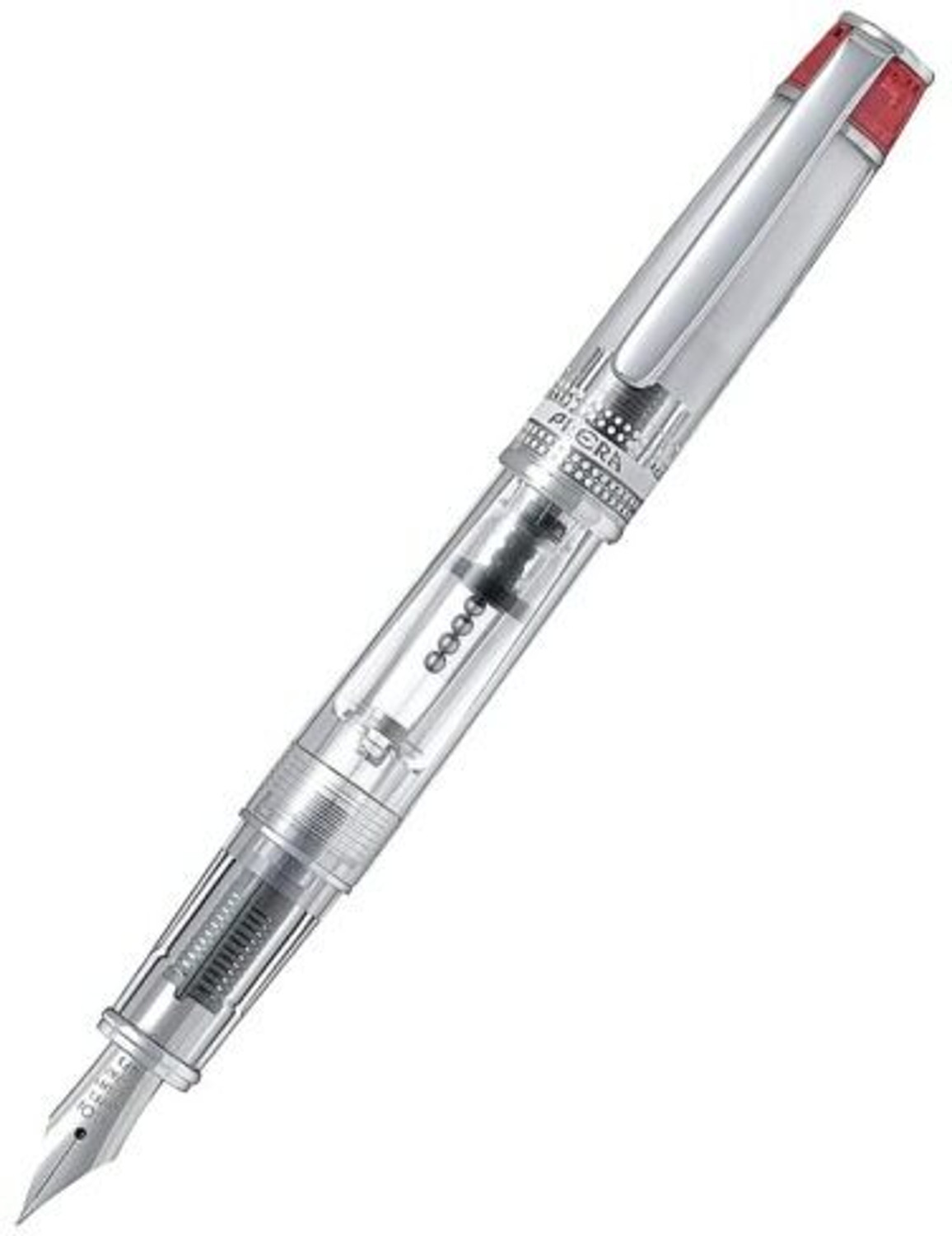 Image of PILOT Prera Tinted Red Fountain Pen - Medium Nib Fountain Pen