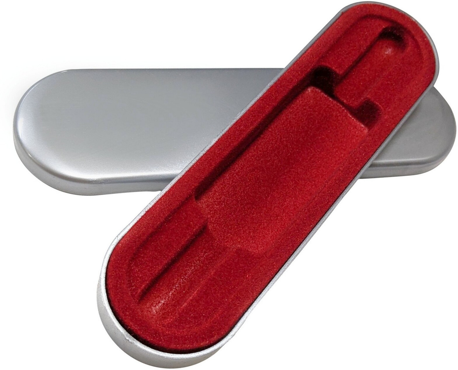 Image of UJJi Magnetic Cap Textured Pattern Body Design Red Color Nib Design Clip Roller Ball Pen