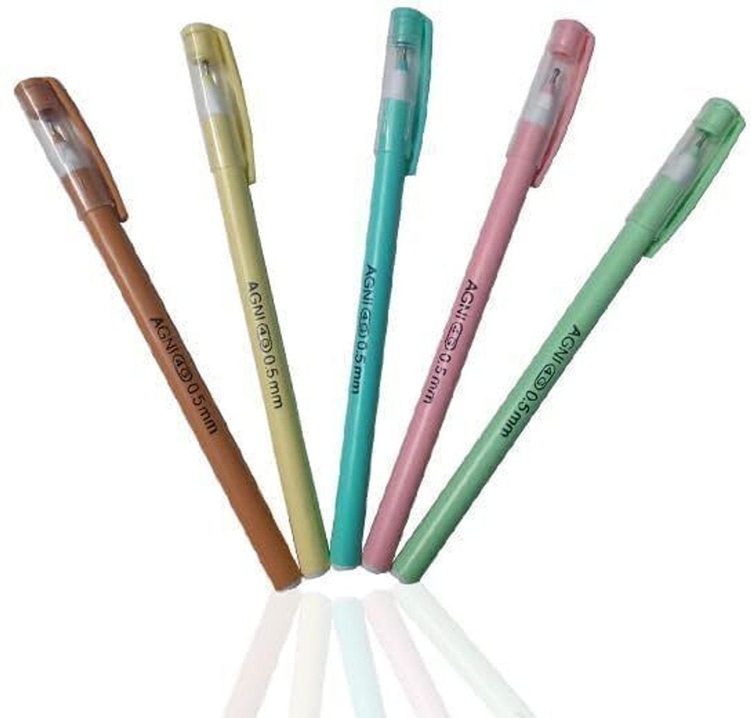 Image of AGNI 4G Combo Pack (50 Blue + 10 Black) Use and Throw Ball Pen (Pack of 60, Ink Color - Blue, Black)