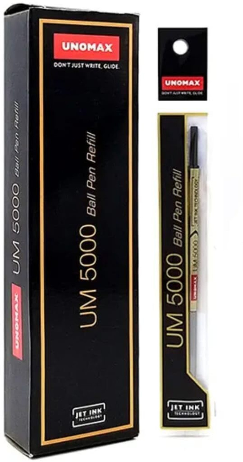 Image of UNOMAX UM5000 Refill - Pack of 10 | Ink - Bllue | Ball Pen Refill