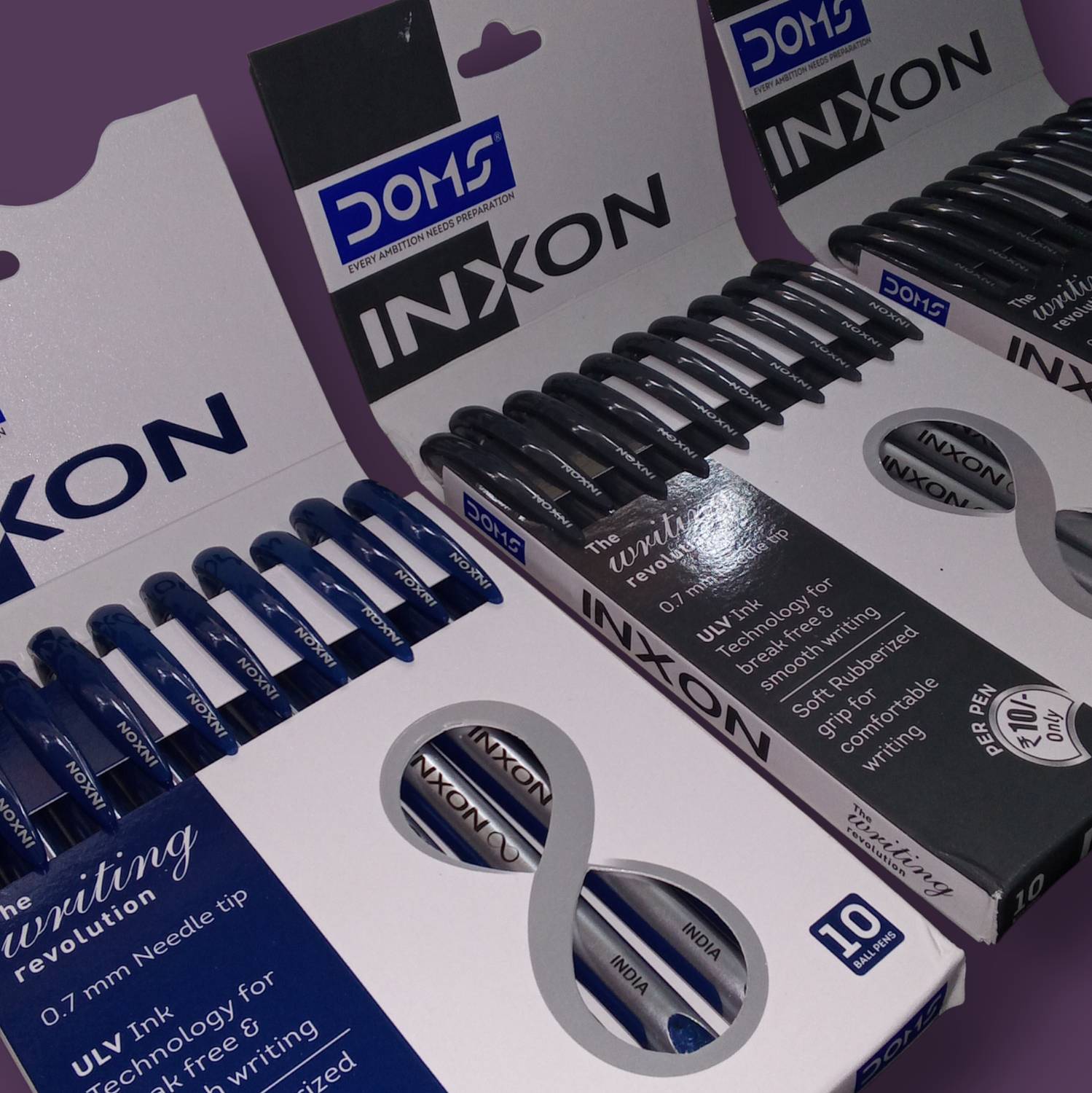 DOMS Inxon Ball Pen Blue Pack of 30 - Image 4