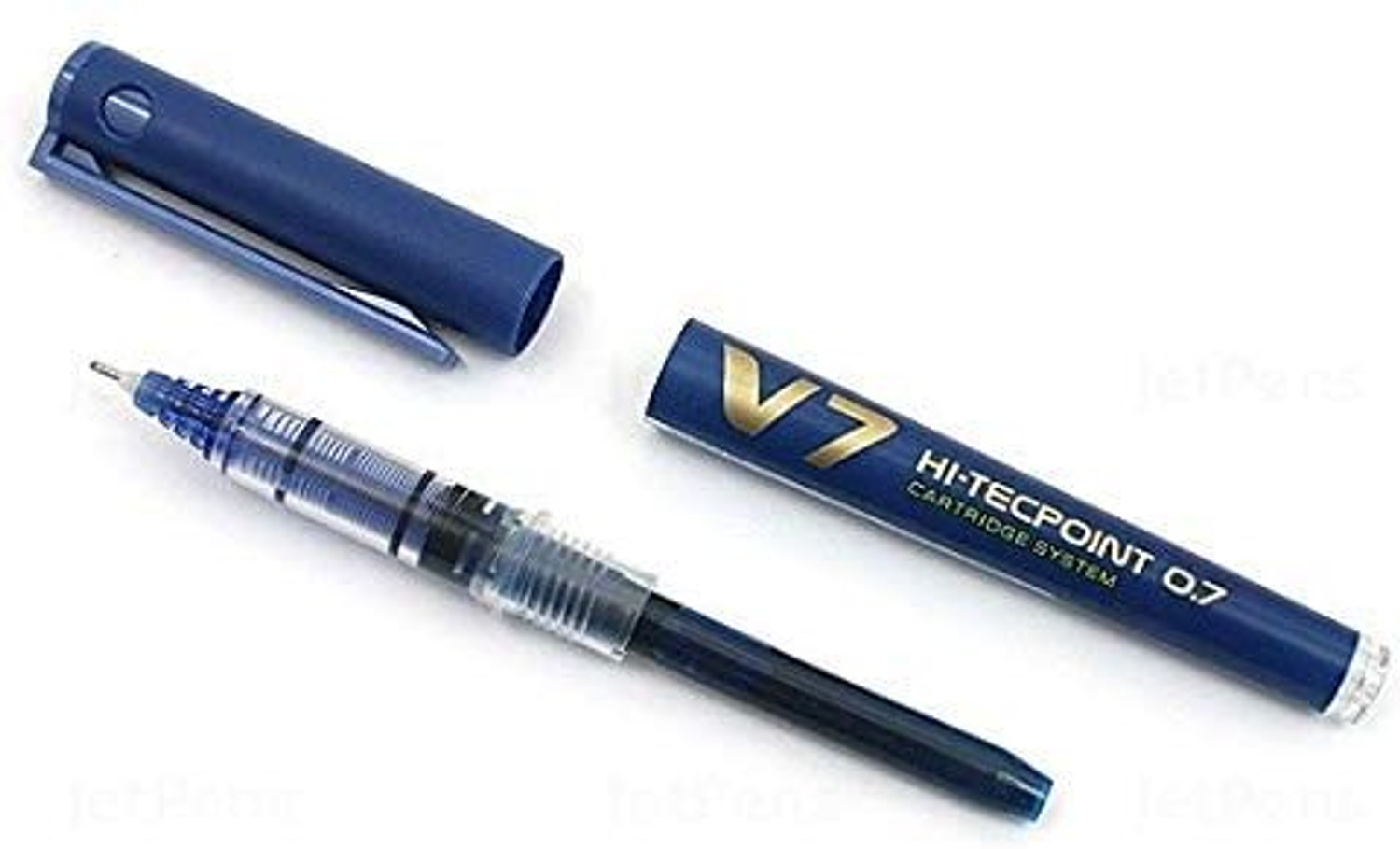 Image of PILOT V7 Hi-Tecpoint Cartridge System Rollerball Pen Medium Point,4BL+2BK W Cartdige Ink Cartridge