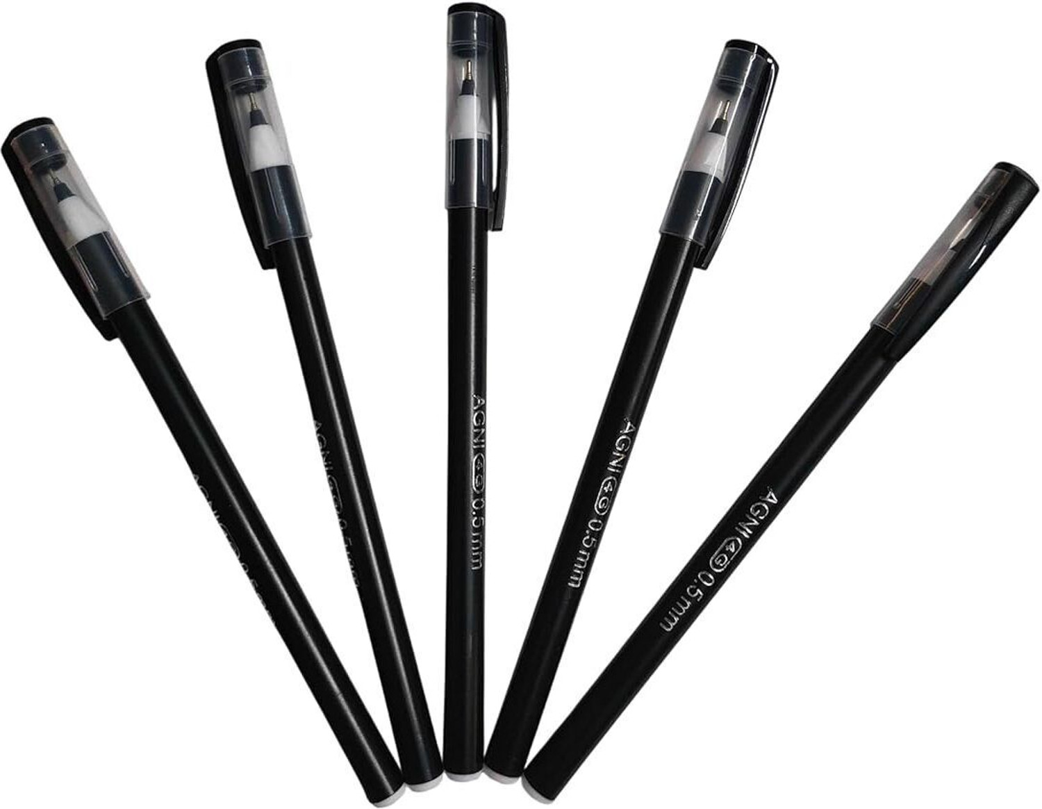 Image of AGNI 4G Combo Pack (50 Blue + 10 Black) Use and Throw Ball Pen (Pack of 60, Ink Color - Blue, Black)
