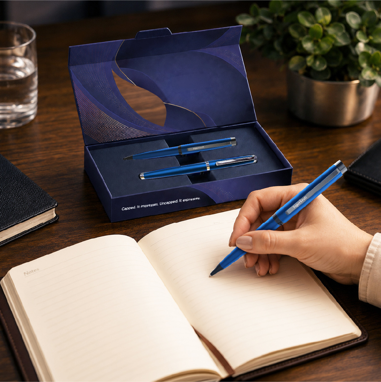 Image of Paperkraft Pack of Ball Pen & Roller Ball Pen Pen Gift Set
