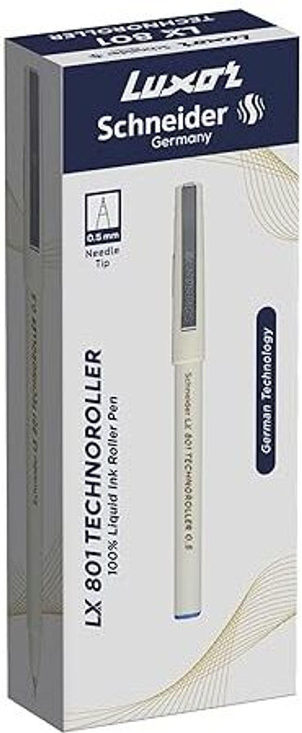Image of Luxor Schneider LX 801 Technoroller | 0.5 mm Tip | German Technology | Roller Ball Pen